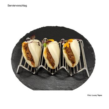 Mini Bao Bun mit Ochsenschwanz & HoiSin, Luxury Tapas, TK, 672 g, 24 St
