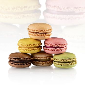 Macarons Mischung, gefüllt, Ø 3,5cm, 6 Sorten, TK, 864 g