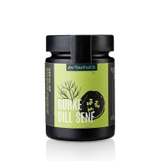 Gurke Dill Senf, mittelscharfer Senf mit Gurke & Dill, Heiko Antoniewicz, 180 ml