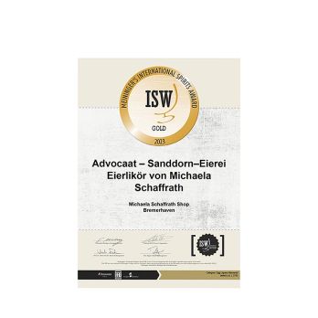 Michaela Schaffrath - Sanddorn Eierei Eierlikör, 20 % vol. MINI, 50 ml