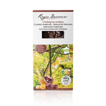 Roger Descours Maronen, ganz, geschält, gekocht, vakuumiert, 400 g, 2 x 200g