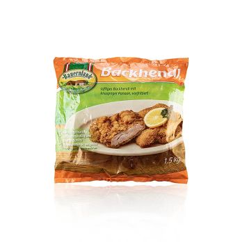 Backhendl, panierte Hähnchenteile ~ 100g (Oberkeule), TK, 1,5 kg