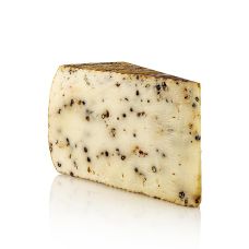 Pecorino Pepato, Hartkäse aus Schafsmilch mit Pfeffer, halber Laib, ca.750 g