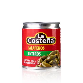 Chili Schoten - Jalapenos, ganz (La Costena), 220 g