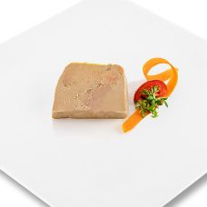 Gänsestopfleberblock, mit Stücken, Foie Gras, Trapez, Halbkonserve, Rougié, 180 g