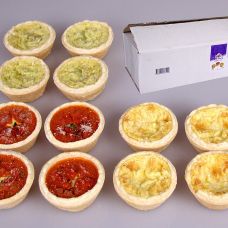 Mini Quiches, 3-fach sortiert, TK, 3,12 kg, 192 St