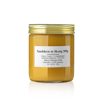 Sanddorn in Honig, harmonisch, mild-fruchtig, 500 g
