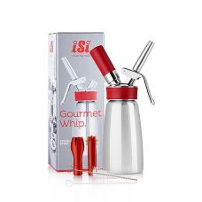 Espuma - Sprayer, Gourmet Whip Plus, komplett, Edelstahl matt, 250 ml, rot, 1 St