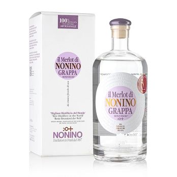 Grappa Monovitigno Il Merlot, Rebsortengrappa, 41% vol., Nonino, 700 ml