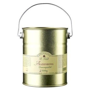 Akazien-Honig, leicht goldfarben, flüssig, zart-lieblich, gut zum Süßen, 2,5 kg