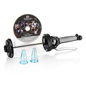 deBUYER Küchenspritze Le Tube, zum Dosieren & Garnieren, 0,75 l, mit 2 Tüllen, 1 St