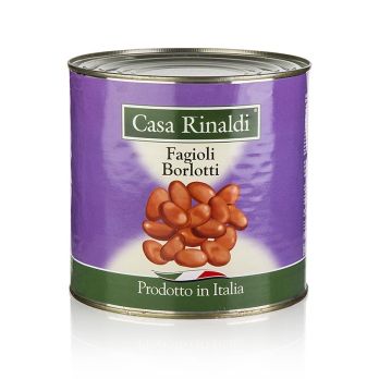 Borlotti Bohnen - Fagioli Borlotti, gegart, 2,6 kg