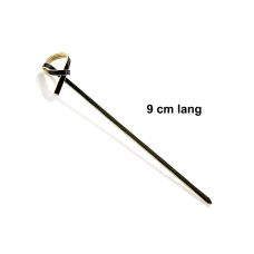Bambus-Spieße, mit Knotenende, schwarz, 9cm, 250 St