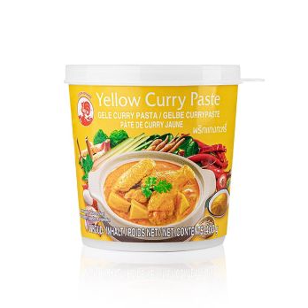 Curry Paste, gelb, Cock Brand, 400 g