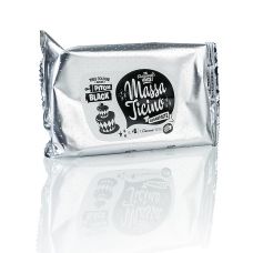 Massa Ticino - Tortengarniermasse, Pitch Black, Vegan, AZO-Frei, 250 g