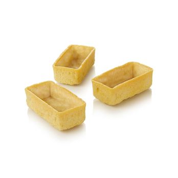 Dessert Tartelettes - Filigrano, rechteckig, 5,3x2,6cm, H 1,7cm, Mürbeteig, 1,15 kg, 150 St