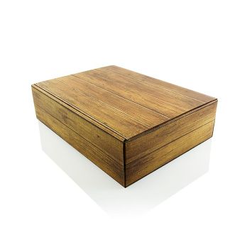 Weinpräsentkarton, Wood, für 3 Flaschen à 0,75 l, 1 St