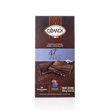 Schokoladen Tafel Zartbitter 47% Kakao, mit Fleur de Sel, 100g, Cémoi, 100 g