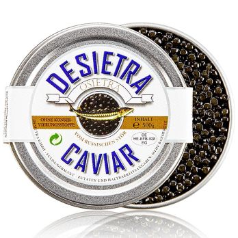 Desietra Osietra Kaviar (gueldenstaedtii), Aquakultur, ohne Konservierungsmittel, 500 g