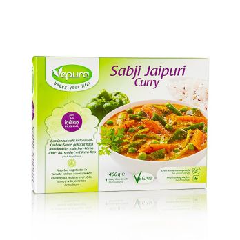 Sabji Jaipuri Curry - Gemüseauswahl Tomate Cashew Sauce mit Jeera Reis, TK, 400 g