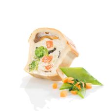 Pâté von Pute & Gemüse, mit Teigmantel, Mini, TK, 620 g