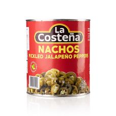 Chili Schoten - Jalapenos, geschnitten (La Costena), 2,8 kg