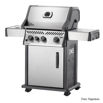 Napoleon Gasgrill Rogue XT425SIB, Edelstahl, 3 Brenner+ SIZZLEZONE, 1 St