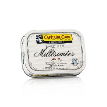Sardinen, ganz, in Olivenöl, Jahrgang 2019, Frankreich, 115 g