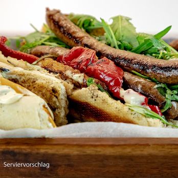 Merguez von Weiderind & Moorschnucke, Grillbratwurst, roh, Kalieber, TK, 300 g, 6 x 50g