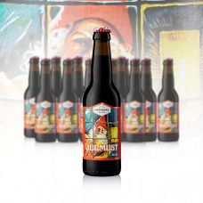 Hammars Julmust - Erfrischungsgetränk mit Malzgeschmack, Schweden, 4,62 l, 14 x 330ml