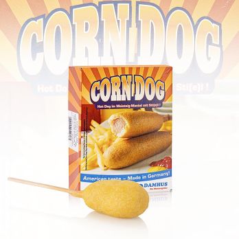 Corn Dogs am Stiel, Damhus, TK, 1,8 kg, 60 x 30g