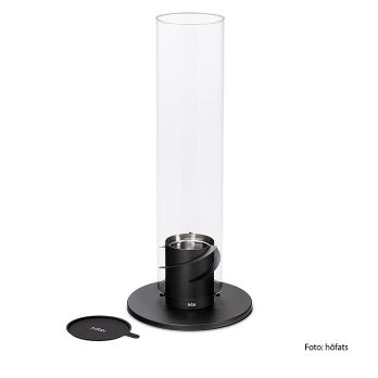 Tischfeuer SPIN 120, Schwarz (Windlicht, Gartenfackel), höfats, 1 St