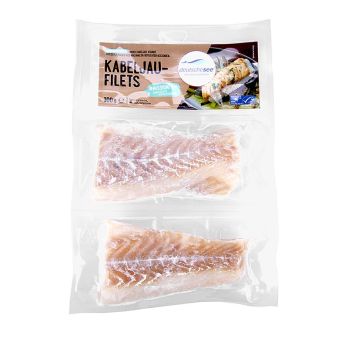 Kabeljaufilet, Deutsche See, TK (Fisch), 320 g, 2 x 150g