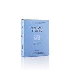 HAVSNØ Meersalzflocken in dekorativer Pappschachtel, Norwegen, 175 g