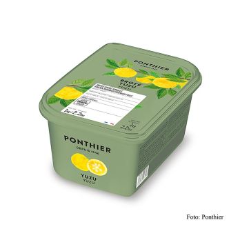 Ponthier Yuzu, grob zerkleinert, mit Zucker, aus Frankreich, TK, 1 kg