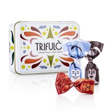 Mini Trüffelpralinen trifulòt, in Metal-Geschenkbox, 3 Sorten (DCA), 100 g