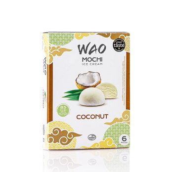 WAO Coconut Mochi - Mochi mit Kokoseis, TK, 210 g, 6 x 35g