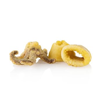 Chipirones, kleine Tintenfischstücke, mehliert, frittiert, Calamar, TK, 1 kg
