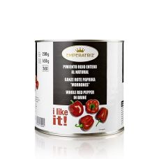 Pimientos, geschälte Paprika, in Lake, 2,5 kg