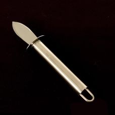 Austern-Messer, mit Edelstahlgriff + Fingerschutz, kurze Klinge, 18cm lang, 1 St