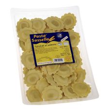 Frische Agnolotti mit Lachs-Füllung, rund und hell, Sassella, 500 g