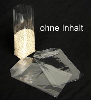 Polypropylenbodenbeutel - Zellglas, gereckt, 14,5x23,5cm, 100 St