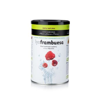 Lyo-Sabores, gefriergetrocknete Himbeeren, ganz, 90 g