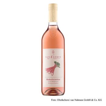 van Nahmen - Framboozen Rhabarbernektar, 70% Direktsaft, 750 ml