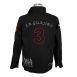 BOS FOOD EDITION Polohemd La Guajiro, Langarm, schwarz/rot, Herren Gr. 4XL, weit, 1 St