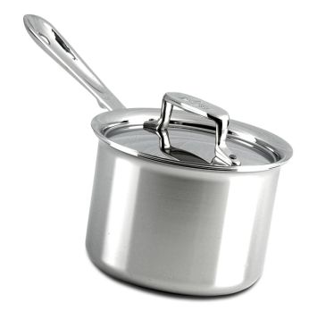 All-Clad Stielkasserolle, D5 Serie, mit Deckel - Induktion, ø 15,2cm, 1,9 L, 1 St