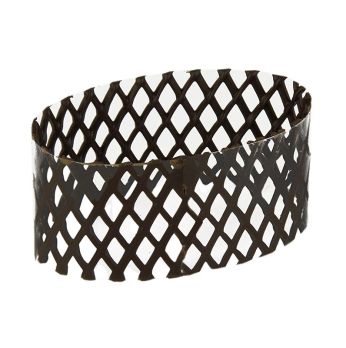 Schokoform - Ring, oval, dunkel Schokolade, 85mm lang, 50mm breit, 40mm hoch, 250 g, 30 St