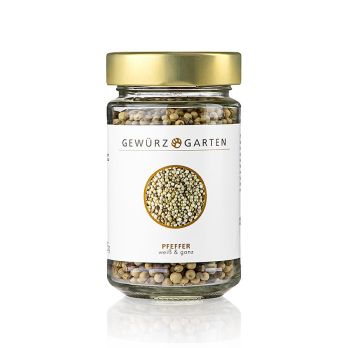 Gewürzgarten Pfeffer, weiß, ganz, 135 g