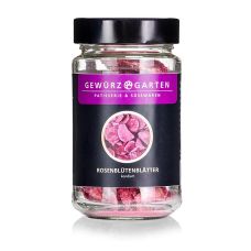 Gewürzgarten Rosenblütenblätter, kandiert, 75 g