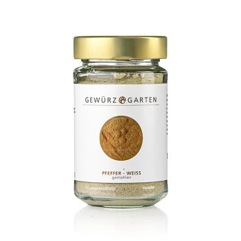 Gewürzgarten Pfeffer, weiß, gemahlen, 120 g